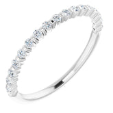 Platinum 1/4 CTW Natual Diamond Anniversary Band