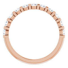 14K Rose 1/2 CTW Natural Diamond Anniversary Band 14K Rose 1/2 CTW Natural Diamond Anniversary Band