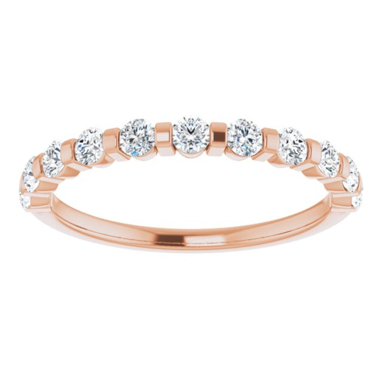 14K Rose 1/2 CTW Natural Diamond Anniversary Band 14K Rose 1/2 CTW Natural Diamond Anniversary Band