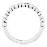 14K White 3/4 CTW Natual Diamond Anniversary Band