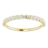 14K Yellow 1/3 CTW Natual Diamond Anniversary Band