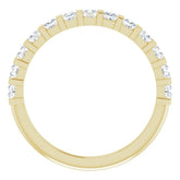 14K Yellow 1/2 CTW Natual Diamond Anniversary Band