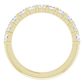 14K Yellow 3/4 CTW Natural Diamond Anniversary Band