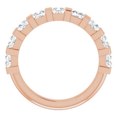 14K Rose 1 3/8 CTW Natural Diamond Anniversary Band 14K Rose 1 3/8 CTW Natural Diamond Anniversary Band