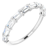 Platinum 3/4 CTW Natual Diamond Anniversary Band