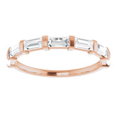 14K Rose 3/4 CTW Natual Diamond Anniversary Band