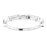 14K White 3/4 CTW Natual Diamond Anniversary Band