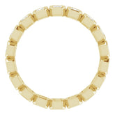 14K Yellow 9/10 CTW Natural Diamond Eternity Band Size 7