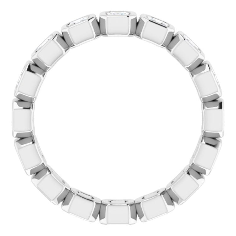 Platinum 9/10 CTW Natural Diamond Eternity Band Size 7 Platinum 9/10 CTW Natural Diamond Eternity Band Size 7