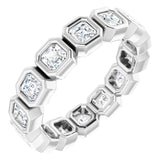 Platinum 1 5/8 CTW Natural Diamond Eternity Band Size 7