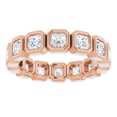 14K Rose 2 1/4 CTW Natural Diamond Eternity Band Size 7 14K Rose 2 1/4 CTW Natural Diamond Eternity Band Size 7