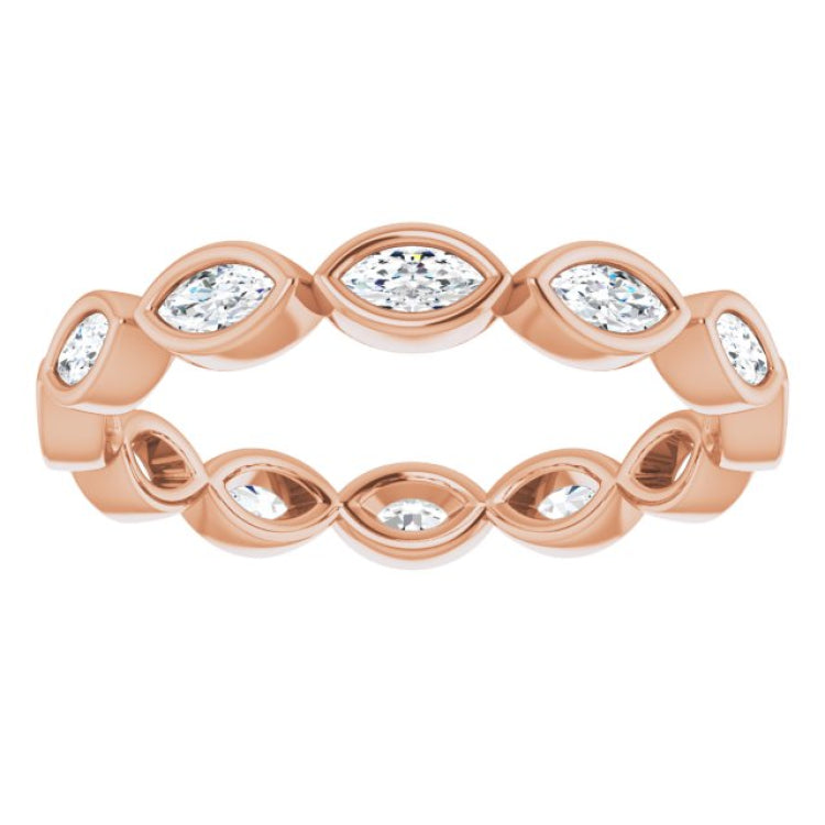 14K Rose 1/2 CTW Natural Diamond Eternity Band Size 7 14K Rose 1/2 CTW Natural Diamond Eternity Band Size 7