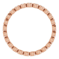 14K Rose 1/3 CTW Natural Diamond Eternity Band Size 7 14K Rose 1/3 CTW Natural Diamond Eternity Band Size 7