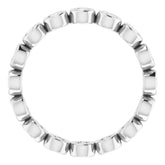 Platinum 1/2 CTW Natural Diamond Eternity Band Size 7