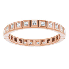 14K Rose 1/3 CTW Natural Diamond Eternity Band Size 7 14K Rose 1/3 CTW Natural Diamond Eternity Band Size 7