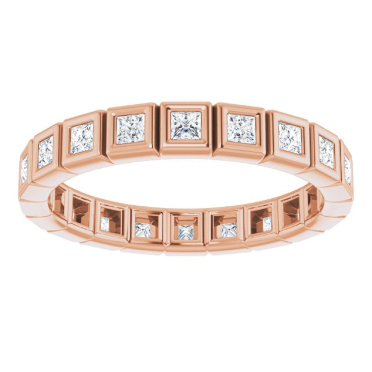 14K Rose 1/2 CTW Natural Diamond Eternity Band Size 7 14K Rose 1/2 CTW Natural Diamond Eternity Band Size 7