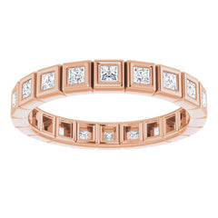 14K Rose 1/2 CTW Natural Diamond Eternity Band Size 7 14K Rose 1/2 CTW Natural Diamond Eternity Band Size 7