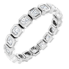 14K Rose 1 1/5 CTW Natural Diamond Eternity Band Size 7 14K Rose 1 1/5 CTW Natural Diamond Eternity Band Size 7