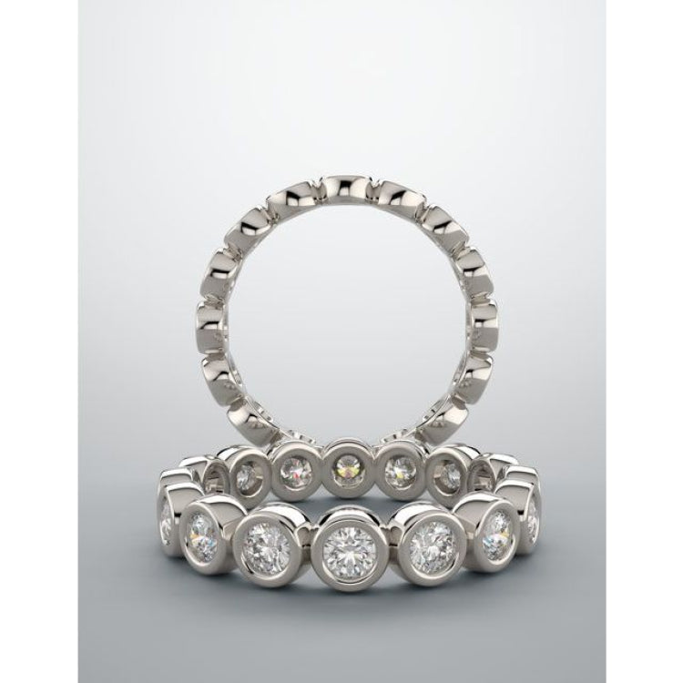 14K Rose 1 1/5 CTW Natural Diamond Eternity Band Size 7 14K Rose 1 1/5 CTW Natural Diamond Eternity Band Size 7