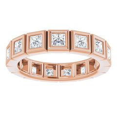 14K Rose 1 1/2 CTW Natural Diamond Eternity Band Size 7 14K Rose 1 1/2 CTW Natural Diamond Eternity Band Size 7