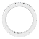 Platinum 1 1/2 CTW Natural Diamond Eternity Band Size 7