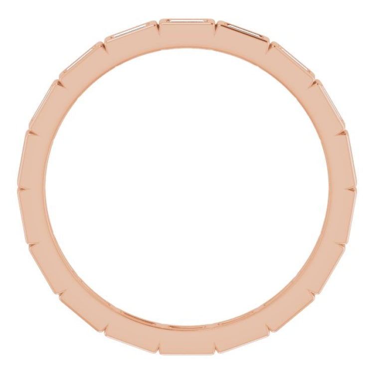 14K Rose 1/3 CTW Natural Diamond Eternity Band Size 7 14K Rose 1/3 CTW Natural Diamond Eternity Band Size 7