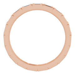 14K Rose 1/3 CTW Natural Diamond Eternity Band Size 7 14K Rose 1/3 CTW Natural Diamond Eternity Band Size 7