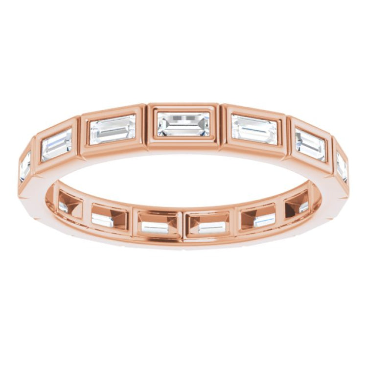 14K Rose 1/2 CTW Natural Diamond Eternity Band Size 7 14K Rose 1/2 CTW Natural Diamond Eternity Band Size 7