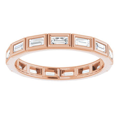 14K Rose 1/2 CTW Natural Diamond Eternity Band Size 7 14K Rose 1/2 CTW Natural Diamond Eternity Band Size 7
