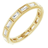 14K Yellow 1/2 CTW Natural Diamond Eternity Band Size 7