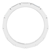 Platinum 1/2 CTW Natural Diamond Eternity Band Size 7