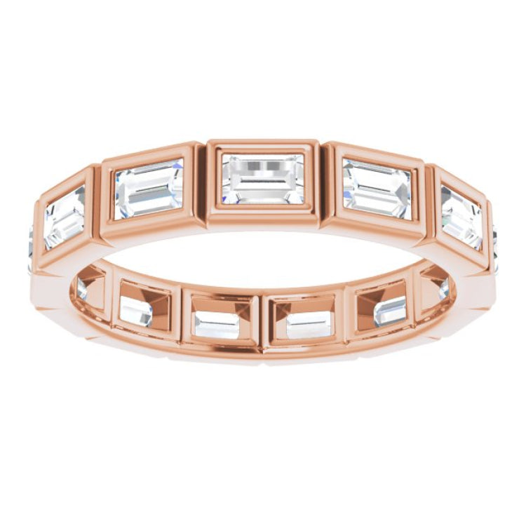 14K Rose 1 1/4 CTW Natural Diamond Eternity Band Size 7 14K Rose 1 1/4 CTW Natural Diamond Eternity Band Size 7