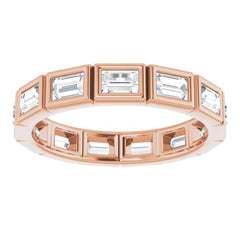 14K Rose 1 1/4 CTW Natural Diamond Eternity Band Size 7 14K Rose 1 1/4 CTW Natural Diamond Eternity Band Size 7
