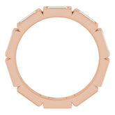 14K Rose 1 3/8 CTW Natural Diamond Eternity Band Size 7