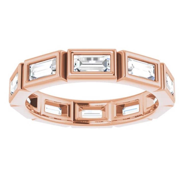 14K Rose 1 3/8 CTW Natural Diamond Eternity Band Size 7 14K Rose 1 3/8 CTW Natural Diamond Eternity Band Size 7