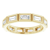 14K Yellow 1 3/8 CTW Natural Diamond Eternity Band Size 7