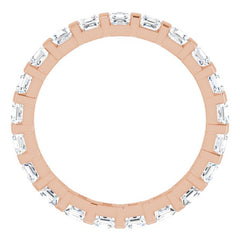 14K Rose 1 1/5 CTW Natural Diamond Eternity Band Size 7 14K Rose 1 1/5 CTW Natural Diamond Eternity Band Size 7