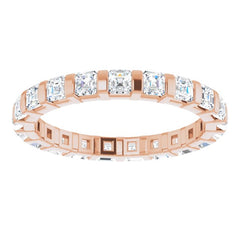 14K Rose 1 1/5 CTW Natural Diamond Eternity Band Size 7 14K Rose 1 1/5 CTW Natural Diamond Eternity Band Size 7