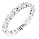 14K White 1 1/5 CTW Natural Diamond Eternity Band Size 7