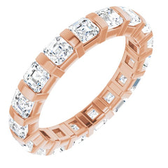 14K Rose 1 9/10 CTW Natural Diamond Eternity Band Size 7 14K Rose 1 9/10 CTW Natural Diamond Eternity Band Size 7