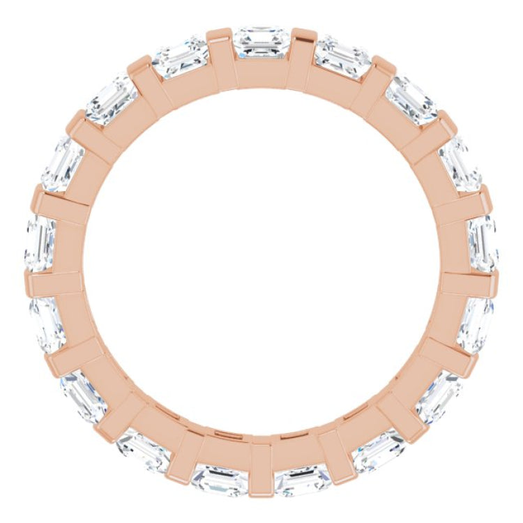 14K Rose 1 9/10 CTW Natural Diamond Eternity Band Size 7 14K Rose 1 9/10 CTW Natural Diamond Eternity Band Size 7