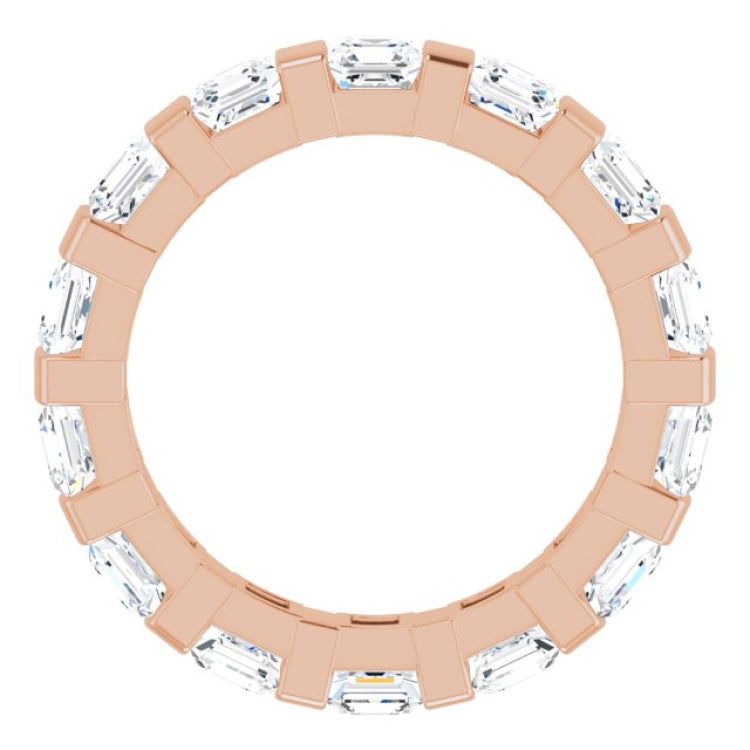 14K Rose 2 1/2 CTW Natural Diamond Eternity Band Size 7 14K Rose 2 1/2 CTW Natural Diamond Eternity Band Size 7