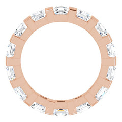 14K Rose 2 1/2 CTW Natural Diamond Eternity Band Size 7 14K Rose 2 1/2 CTW Natural Diamond Eternity Band Size 7