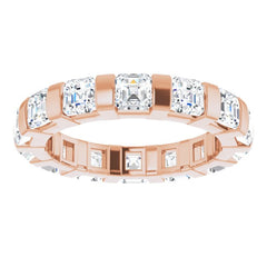 14K Rose 2 1/2 CTW Natural Diamond Eternity Band Size 7 14K Rose 2 1/2 CTW Natural Diamond Eternity Band Size 7