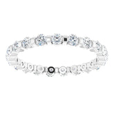 Platinum 3/4 CTW Natural Diamond Eternity Band Size 7