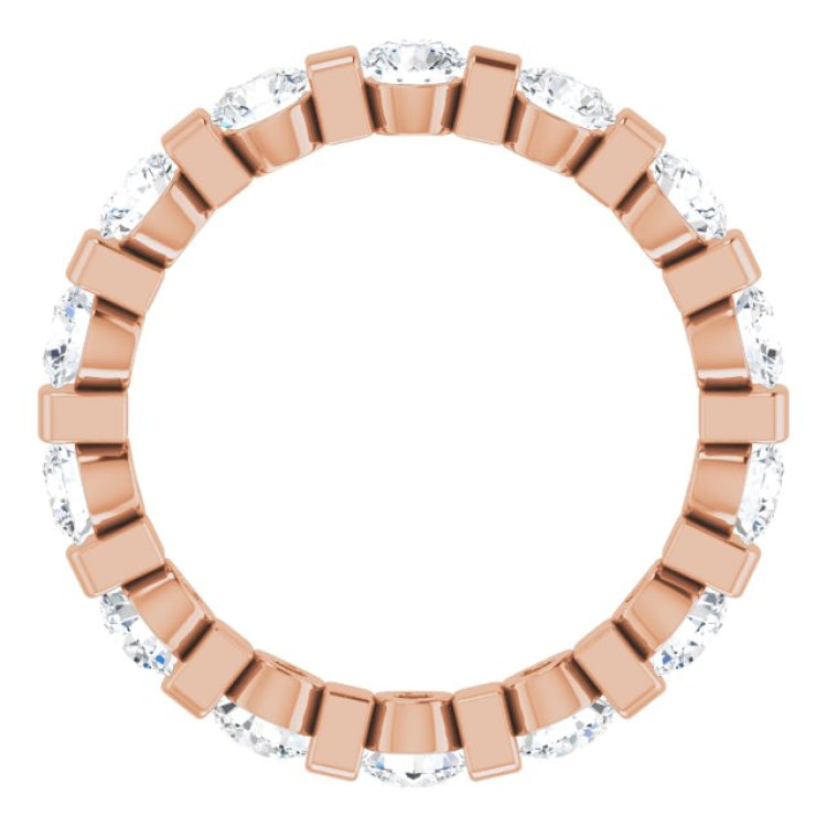14K Rose 1 5/8 CTW Natural Diamond Eternity Band Size 7 14K Rose 1 5/8 CTW Natural Diamond Eternity Band Size 7