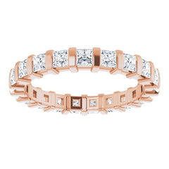 14K Rose 1 1/5 CTW Natural Diamond Eternity Band Size 7 14K Rose 1 1/5 CTW Natural Diamond Eternity Band Size 7