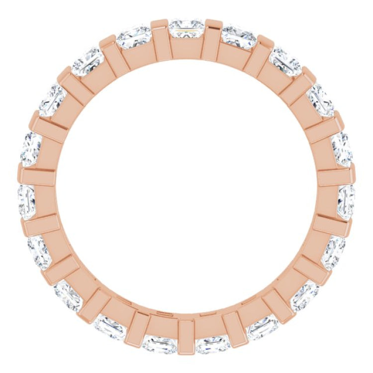 14K Rose 1 1/2 CTW Natural Diamond Eternity Band Size 7 14K Rose 1 1/2 CTW Natural Diamond Eternity Band Size 7
