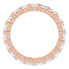 14K Rose 1 1/2 CTW Natural Diamond Eternity Band Size 7 14K Rose 1 1/2 CTW Natural Diamond Eternity Band Size 7