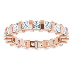 14K Rose 1 1/2 CTW Natural Diamond Eternity Band Size 7 14K Rose 1 1/2 CTW Natural Diamond Eternity Band Size 7